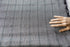 Black and White Plaid Stretch Wool Suiting Seersucker Fabric Remnant 1 yard 12 inches length